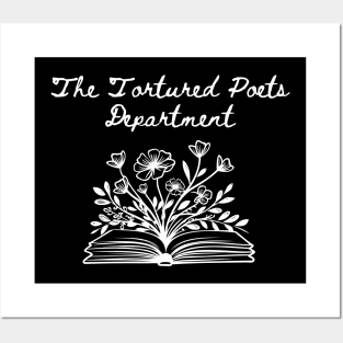 The Tortured Poets Department Floral Book Design Posters and Art